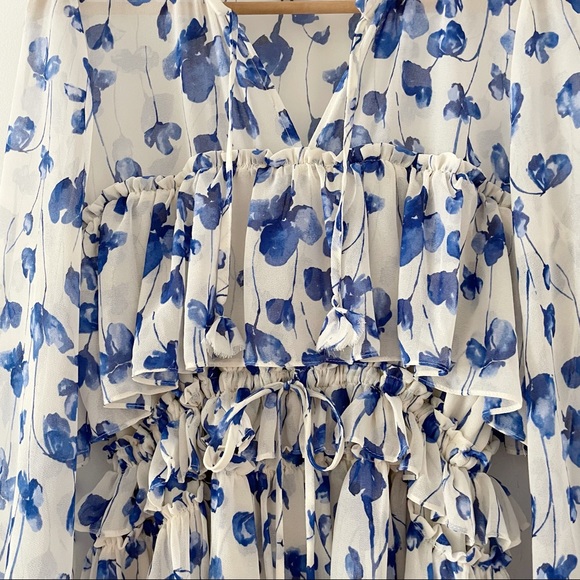 Misa Georgina Ruffled Floral Mini Dress - Picture 7 of 10